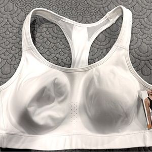NWT White AVIA racerback sports bra